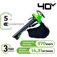 Greenworks GD40BVIIK5 2406907UG (с 1-им АКБ)