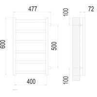 TERMINUS Аврора П6 400x600 бп (хром) Image #3