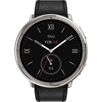 Amazfit Active 2 Premium (серебристый, с черным кожаным ремешком) Image #3
