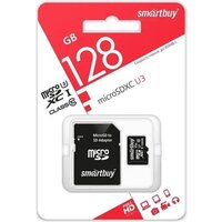 SmartBuy microSDXC SB128GBSDU3-01 128GB (с адаптером)