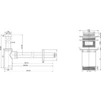 Wellsee Drainage System 182108001 (сифон, донный клапан, матовый белый) Image #4
