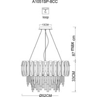 Arte Lamp Nicoletta A1051SP-8CC Image #6