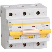 IEK ВА 47-100 3п 20А 10kA C MVA40-3-020-C