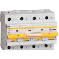 IEK ВА 47-100 80А 4P 10кА С MVA40-4-080-C