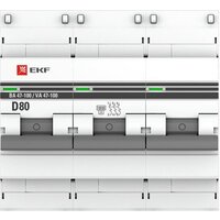 EKF PROxima ВА 47-100 3P 80A (D) 10kA mcb47100-3-80D-pro Image #4