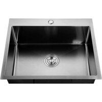 GranFest Metal нержавеющая сталь AISI 304 PVD GF-6545 Графит (с сифоном)