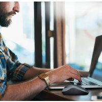 Logitech M185 (черный/красный) Image #6