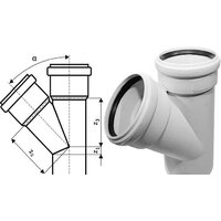 Ostendorf Skolan dB SKEA – тройник 150x150x45° 337200 Image #2
