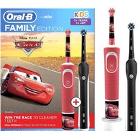 Oral-B Pro 1 Cross Action и Kids D16.513.1U + D100.410.2K (черный)