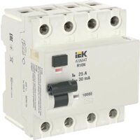 IEK 4P 25А 30мА тип AC AR-R10N-4-025C030