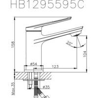 Haiba HB10595 (хром) Image #2
