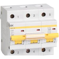 IEK ВА 47-100 3Р 63А 10кА С MVA40-3-063-C