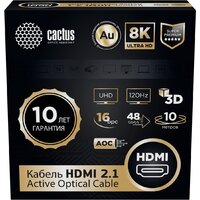 CACTUS CS-HDMI-AOC-2.1-10 HDMI - HDMI (10м, черный) Image #4