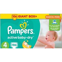 Pampers Active Baby-Dry 4 Maxi (106 шт)