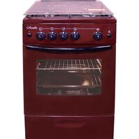 Лысьва ГП 4к20 МС-2у (коричневый, решетка чугун, стеклянная крышка)