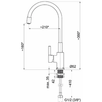 Rubineta Flexy-33 FL30068 (черный/хром) Image #2