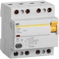 IEK ВД1-63 100А 30мА тип AC 4п MDV10-4-100-030