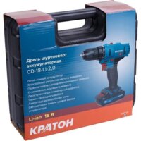 Кратон CD-18-Li-2.0 31101057 (с 2-мя АКБ 2 Ач, кейс, оснастка) Image #8