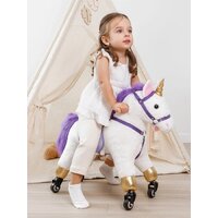 Amarobaby Funny Horse Лошадка AMARO-28FH-BeFi (белый/фиолетовый) Image #18