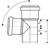 Ostendorf тройник KGEA 250/110x87° Image #2
