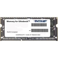Patriot Memory for Ultrabook 4GB DDR3 SO-DIMM PC3-12800 (PSD34G1600L81S)