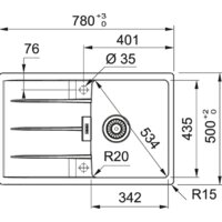Franke Centro CNG 611/211-78 Fragranite 114.0639.683 (белый) Image #2