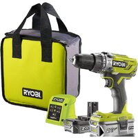 Ryobi R18PD3-242S 5133003820 (с 2-мя АКБ 4 Ah + 2 Ah, сумка)