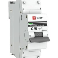 EKF PROxima ВА 47-100 1P 25А (C) 10kA mcb47100-1-25C-pro