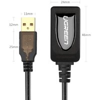 Ugreen US121 10323 USB Type-A - USB Type-A (15 м, черный) Image #2