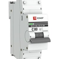 EKF PROxima ВА 47-100 1P 80A (C) 10kA mcb47100-1-80C-pro