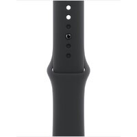 Apple Watch Series 10 42 мм (алюминиевый корпус, серебристый/черный, спортивный силиконовый ремешок S/M) Image #3