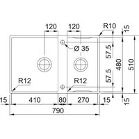 Franke Box Center BWX 120-41-27 122.0579.553 Image #4