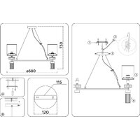 Ambrella light LH71291/6 SN/WH (никель/белый) Image #7