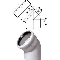 Ostendorf Skolan dB SKB - отвод 125x45° 336120 Image #2