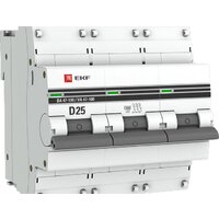 EKF PROxima BA 47-100 3P 25A (D) 10kA mcb47100-3-25D-pro