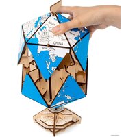 Eco-Wood-Art Глобус-икосаэдр (синий) Image #2