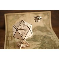 Eco-Wood-Art Глобус-икосаэдр (синий) Image #3